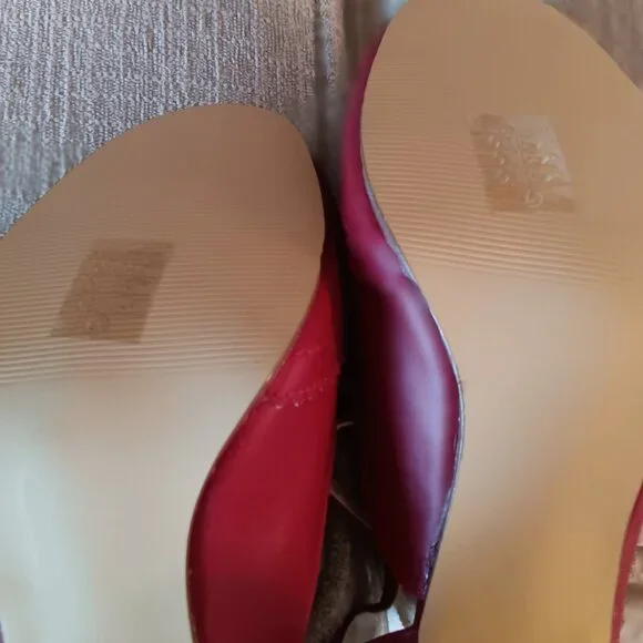 Pin Up Couture Red Flapper Heels, 7, New - Picture 5 of 5